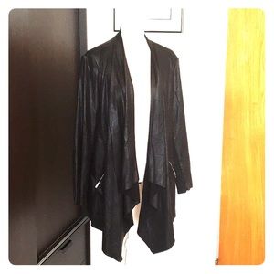 Rebel Wilson faux leather jacket